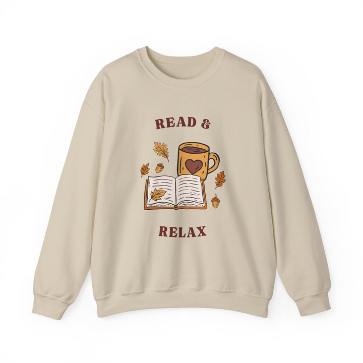 Read & Relax Sweatshirt — Cozy Book Lover Crewneck