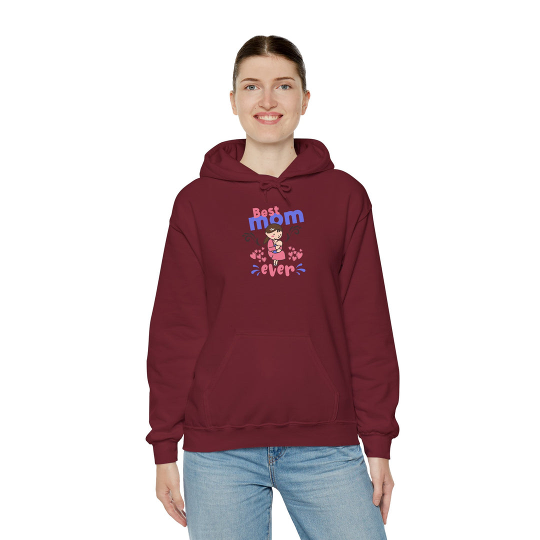 Mom's Unisex Hooded Sweatshirt - Best Mom Ever Design