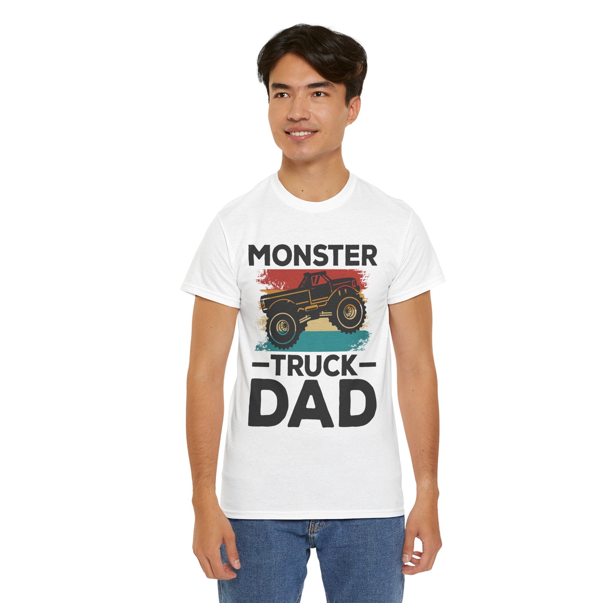 Dad's T-Shirt - Monster Truck Dad Design