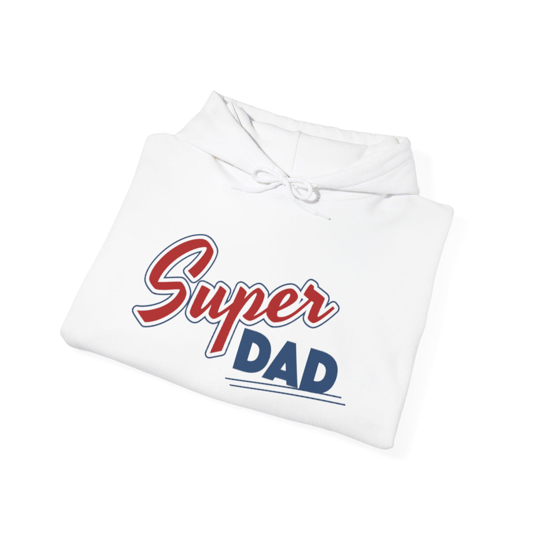 Dad’s Hooded Sweatshirt – Super Dad Unisex Hooded Design