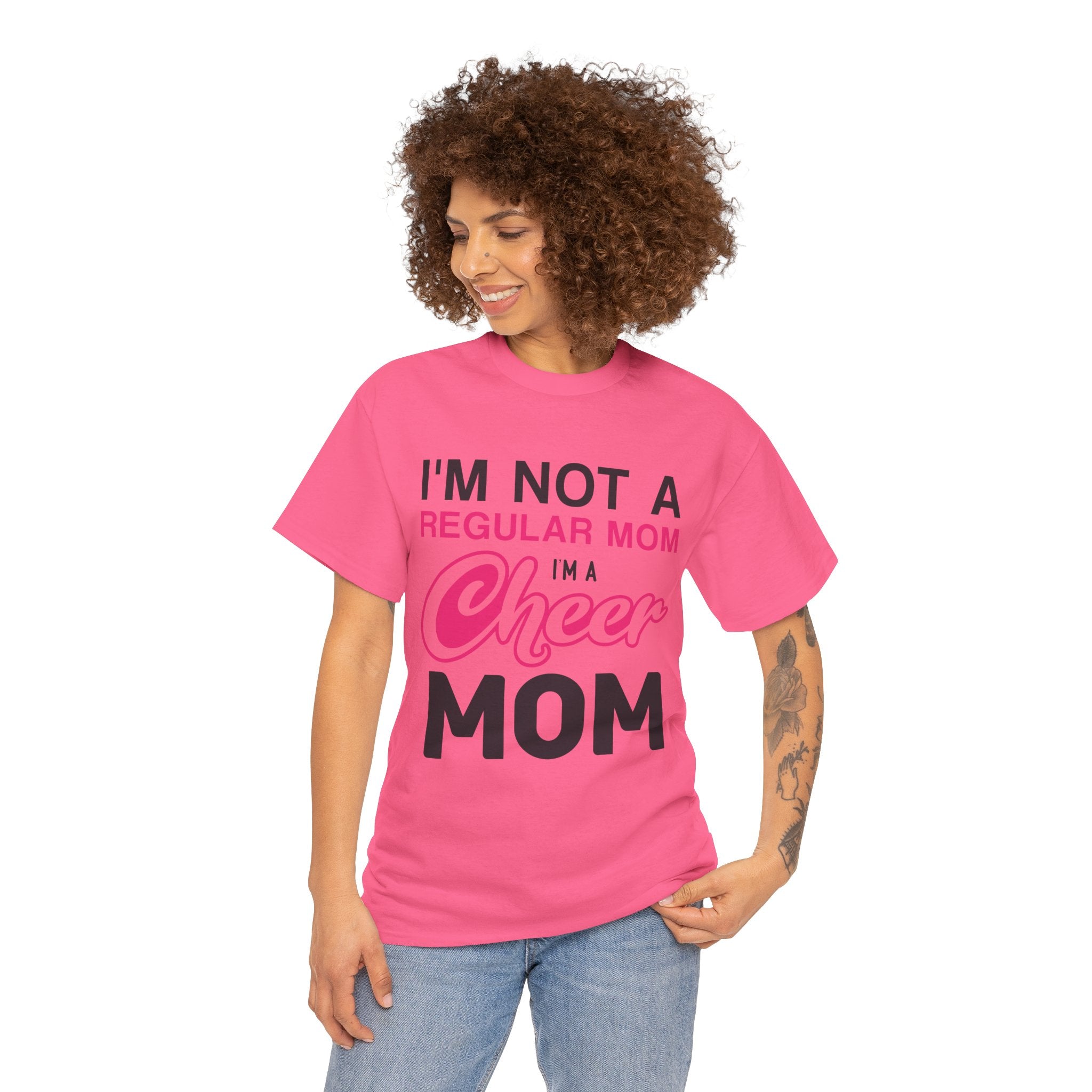 Mom T-Shirt - I'm Not A Regular Mom, I'm A Cheer Mom Design