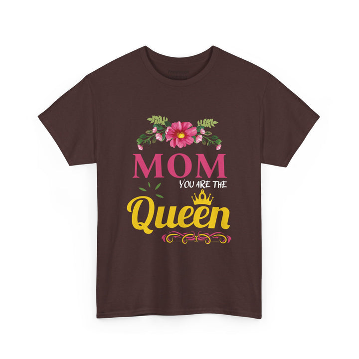 Mom's T-shirt - MOM You Are The Queen Floral Design