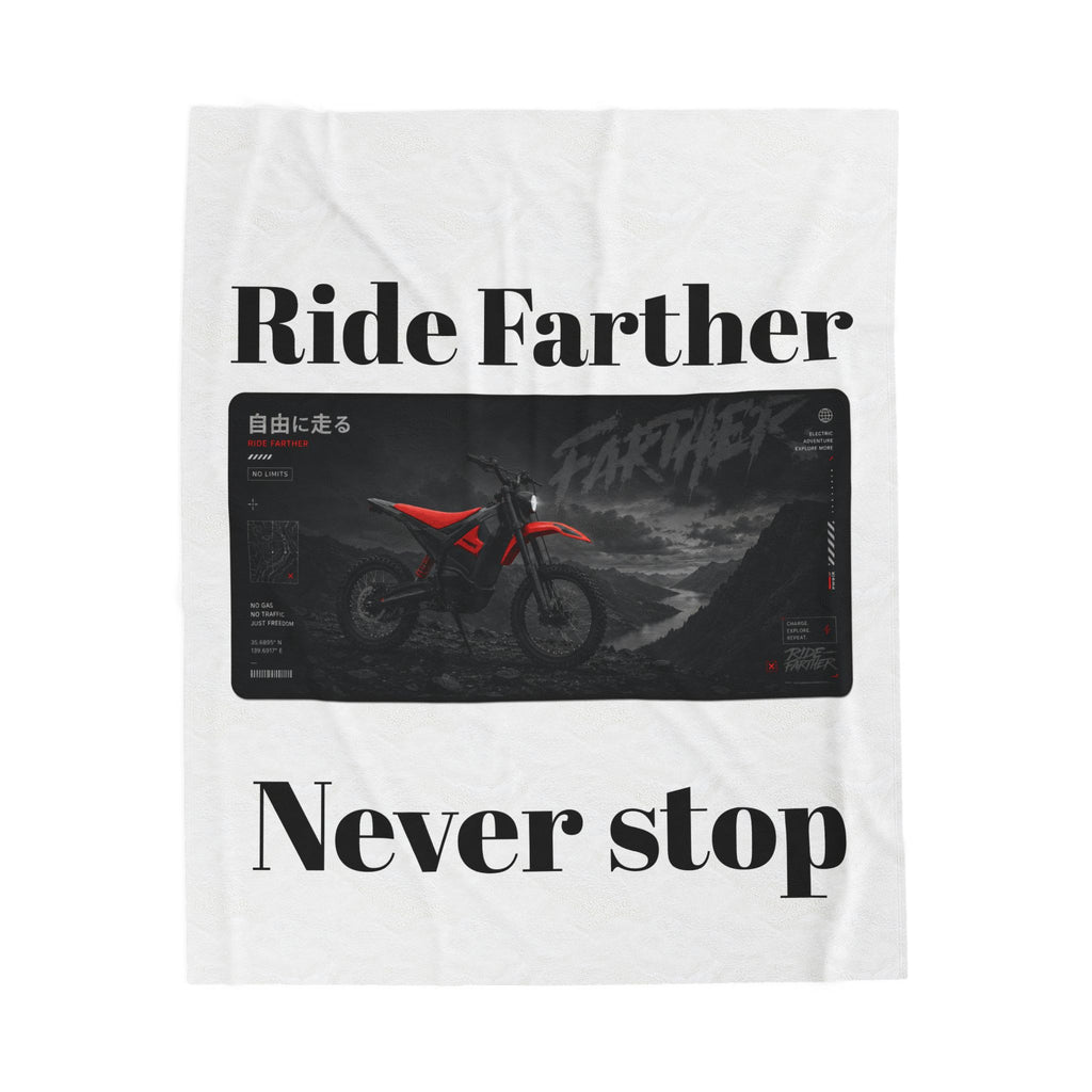 E-bike /dirtbike Plush Blanket