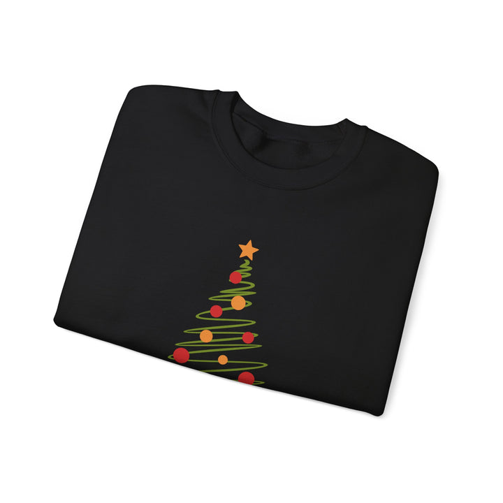 Christmas Tree Crewneck Sweatshirt – "Merry Christmas 2025" Holiday Sweater