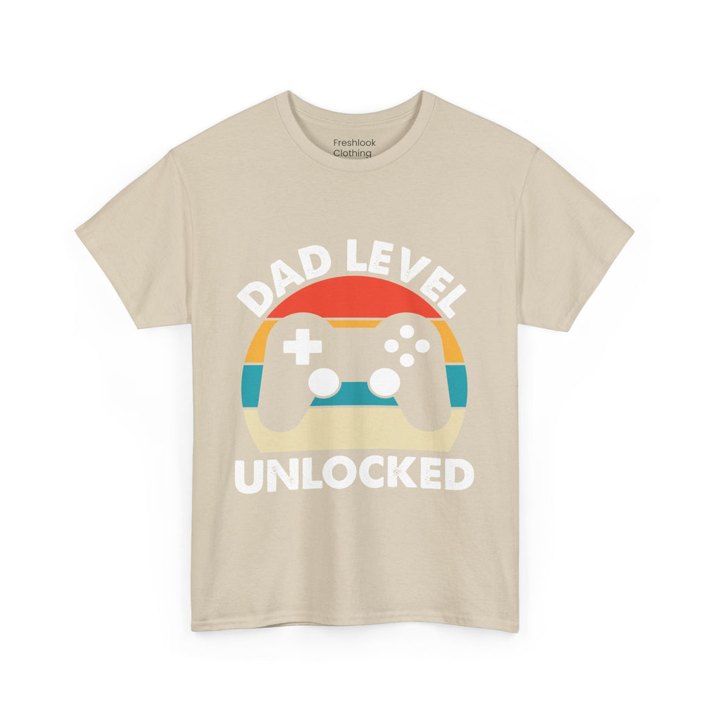 Dad's T-Shirt - Dad Level Unlocked Design