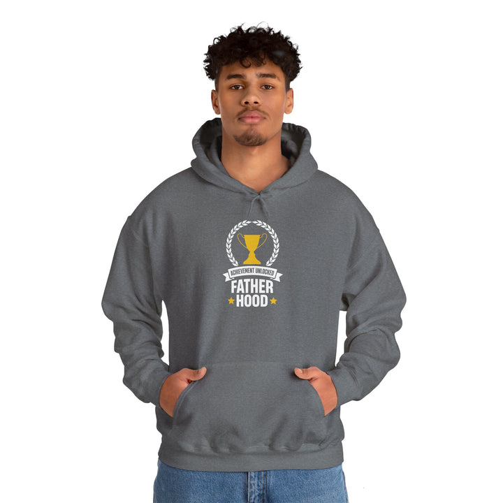 Dad’s Hooded Sweatshirt – Achievement Unlocked Fatherhood Design