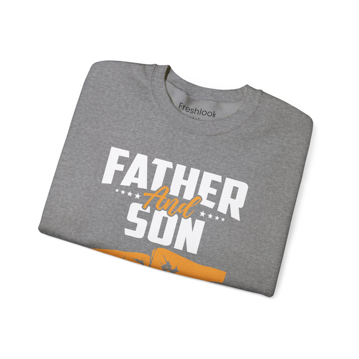 Dad’s Sweatshirt – Father and Son Not Always Eye to Eye But Always Heart to Heart Design