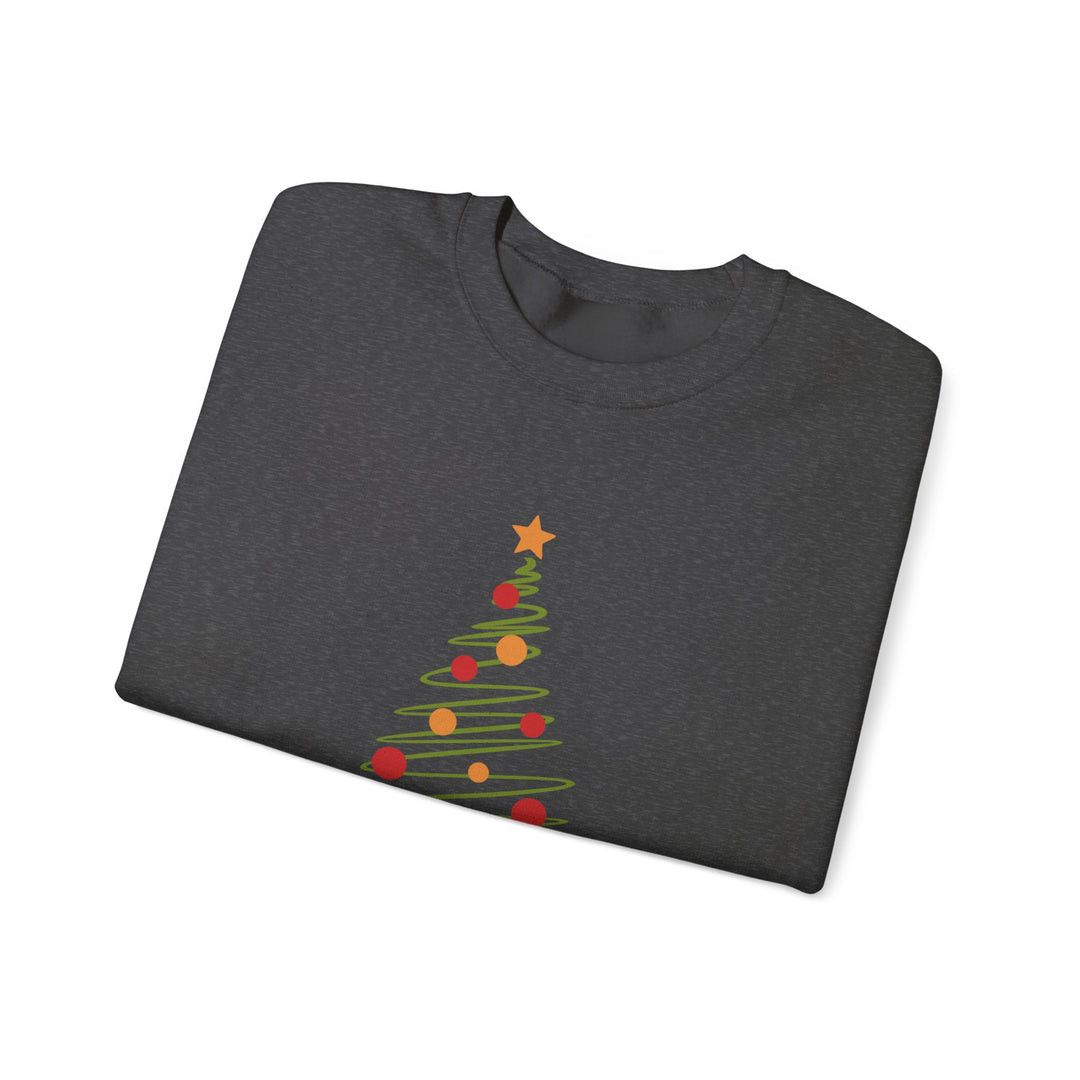 Christmas Tree Crewneck Sweatshirt – "Merry Christmas 2025" Holiday Sweater