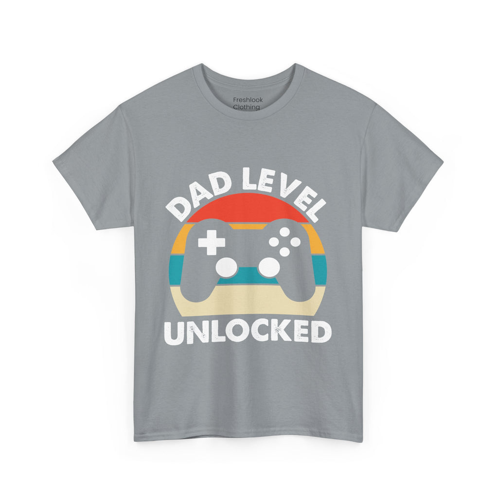 Dad's T-Shirt - Dad Level Unlocked Design