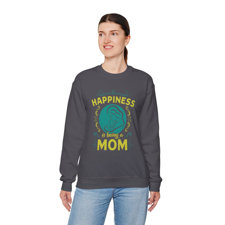 Mom's Sweatshirt  - Happiness is Being a Mom Design