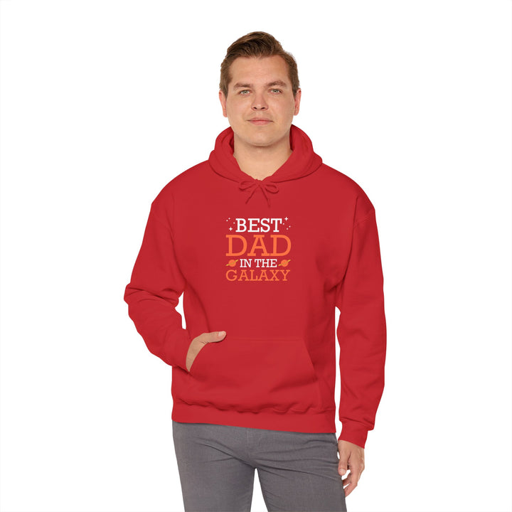 Dad’s Hooded Sweatshirt – Best Dad in the Galaxy Design