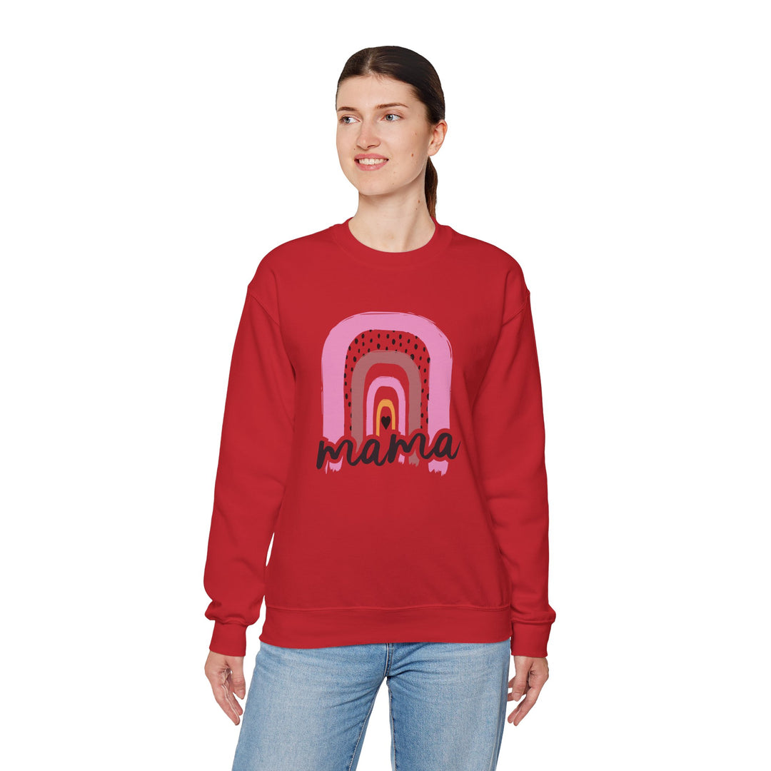 Mom's Sweatshirt - Mama Rainbow Design