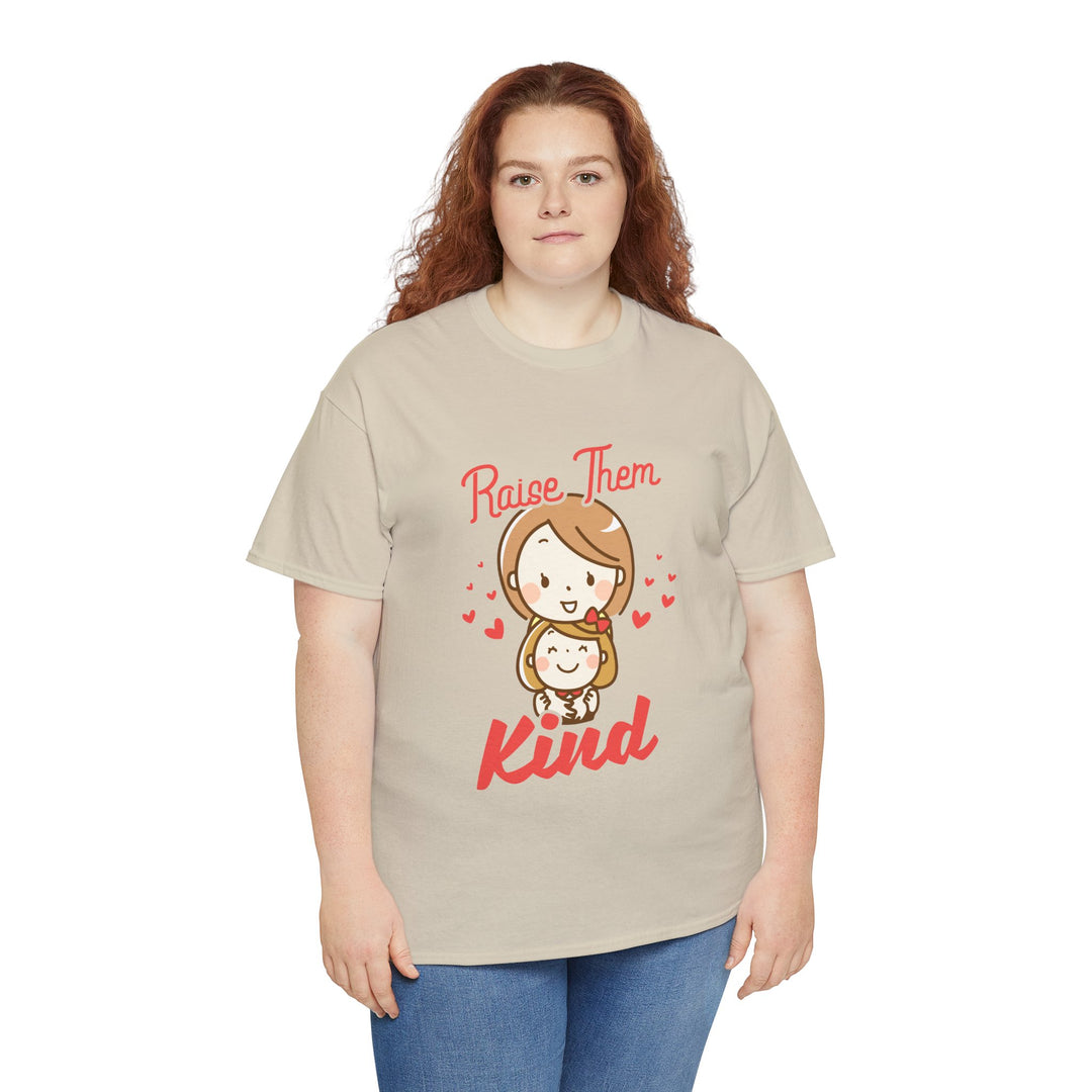 Mom’s T-shirt – Raise Them Kind - Sweet Family Love T-shirt Design