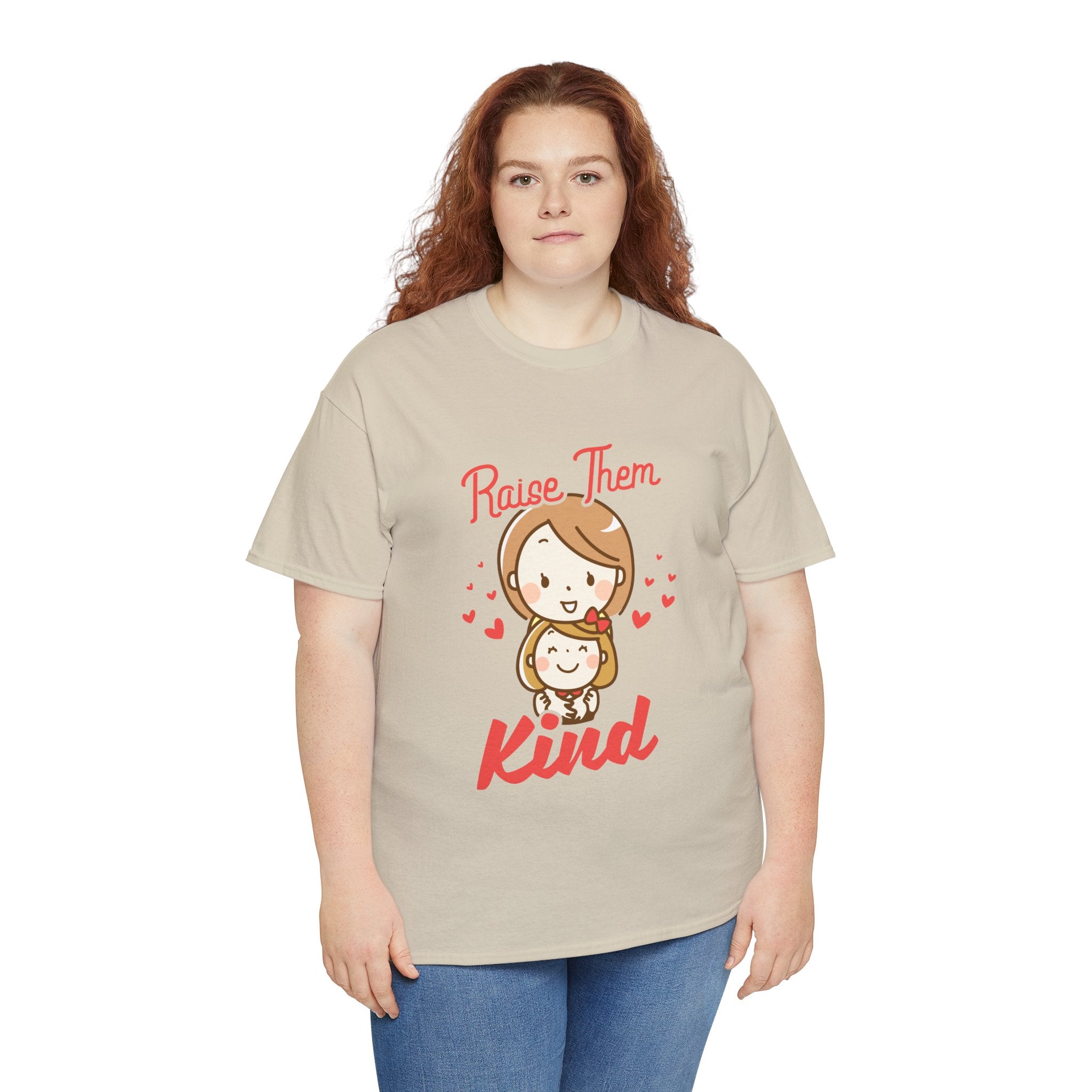 Mom T-Shirt – Raise Them Kind – Sweet Family Love Design