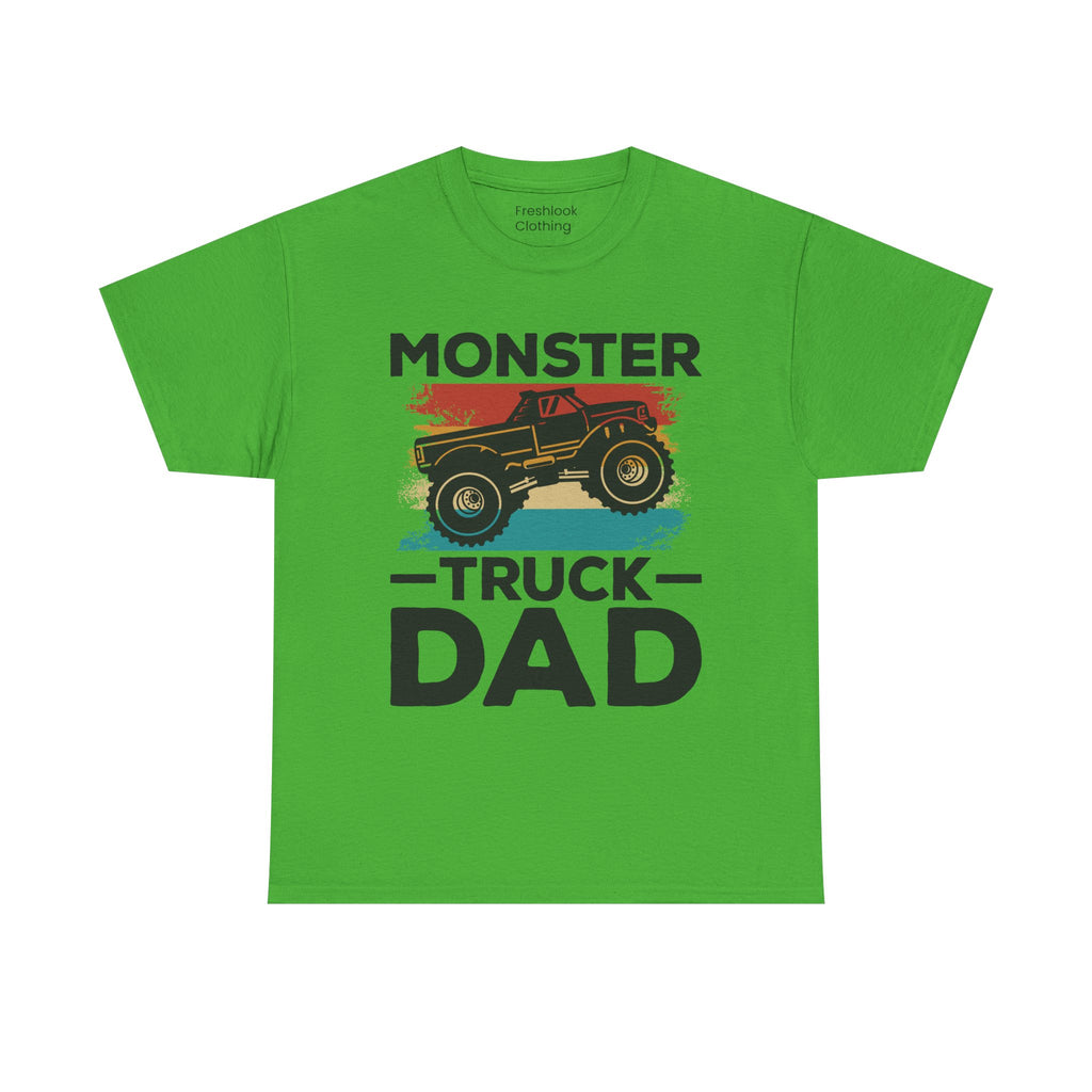 Dad's T-Shirt - Monster Truck Dad Design