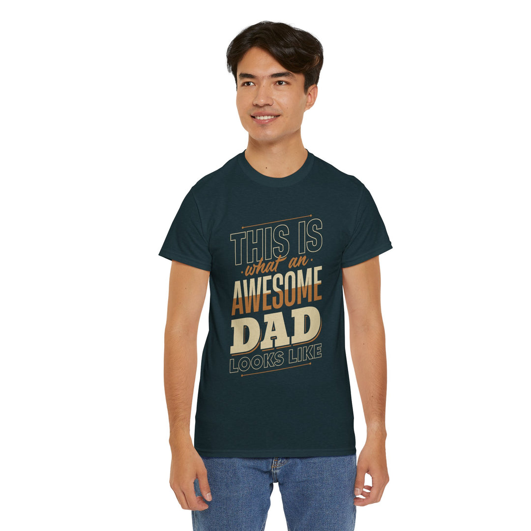 Dad's T-Shirt - This is What an Awesome Dad Looks Like Design