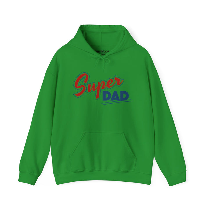 Dad’s Hooded Sweatshirt – Super Dad Unisex Hooded Design