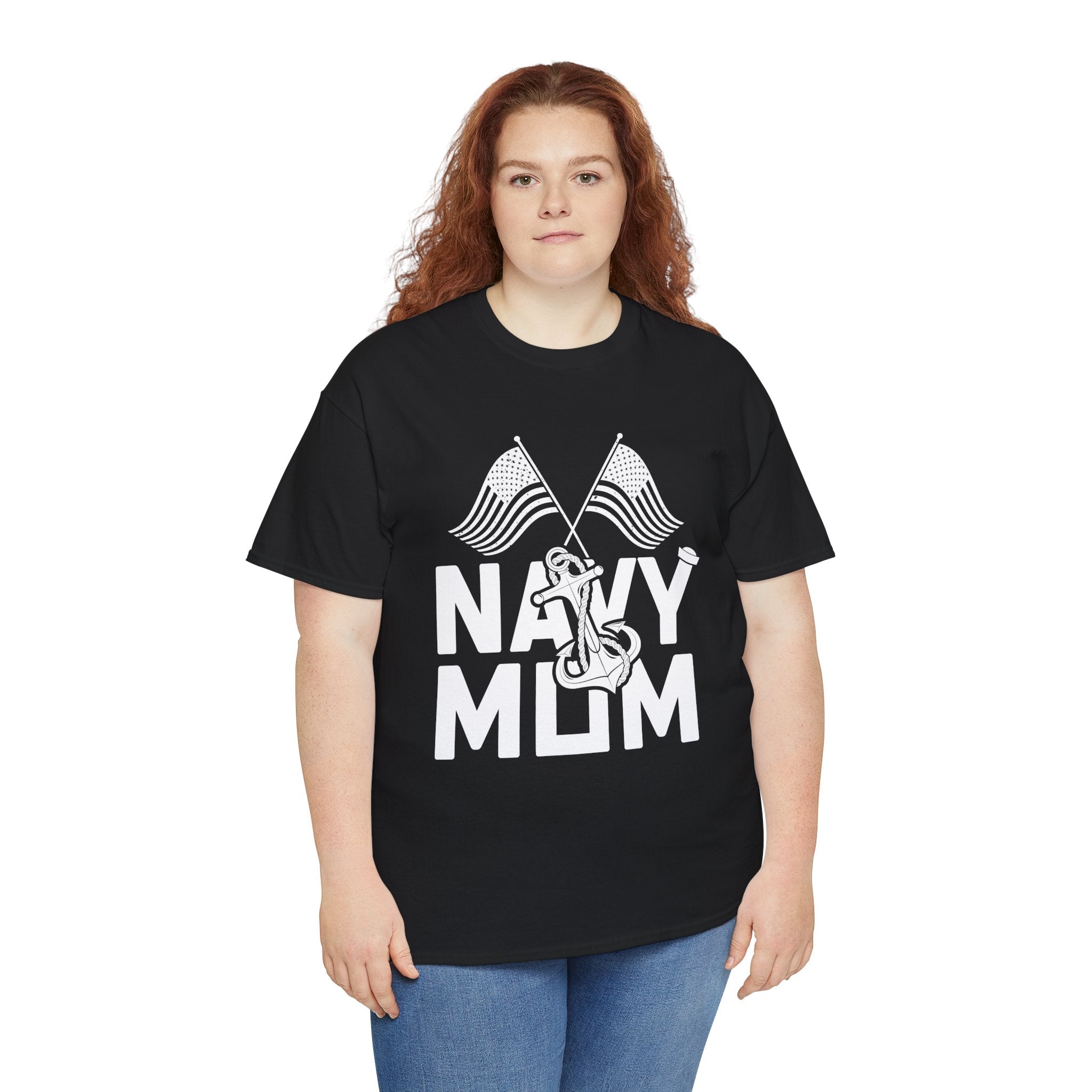 Mom T-Shirt – Navy Mom Design