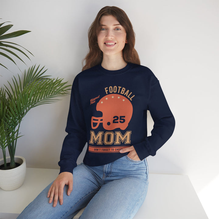 Mom's Sweatshirt - Biggest Football Fan Cheerful Design for Game Days