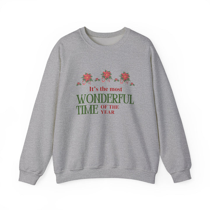 Sweatshirt — "It's the Most Wonderful Time of the Year" Holiday Crewneck