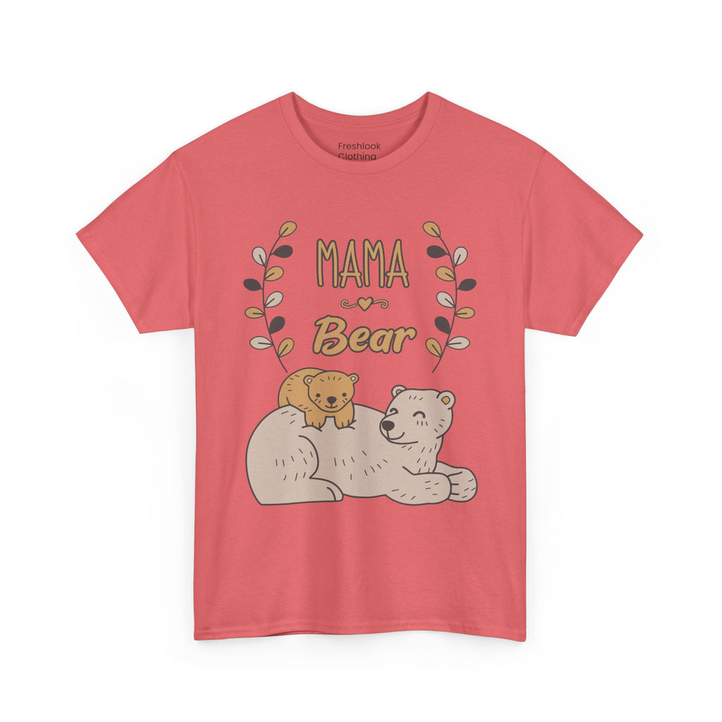 Mom T-Shirt - Mama Bear Design - Cute Bear Family Graphic Tee