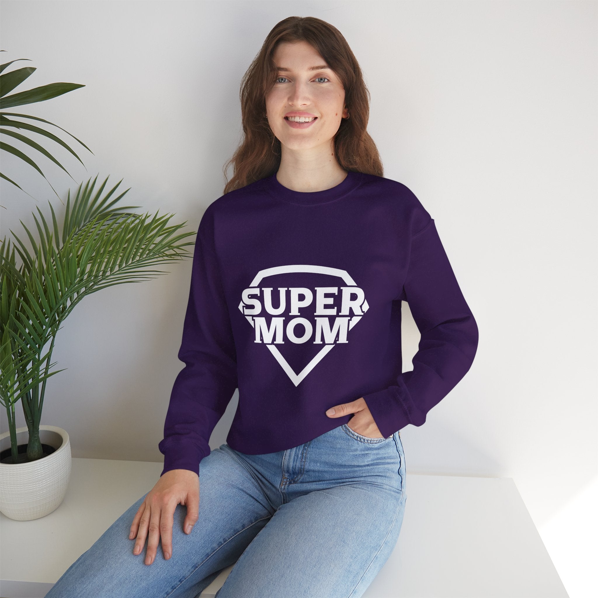 Mom Sweatshirt - Super Mom Design