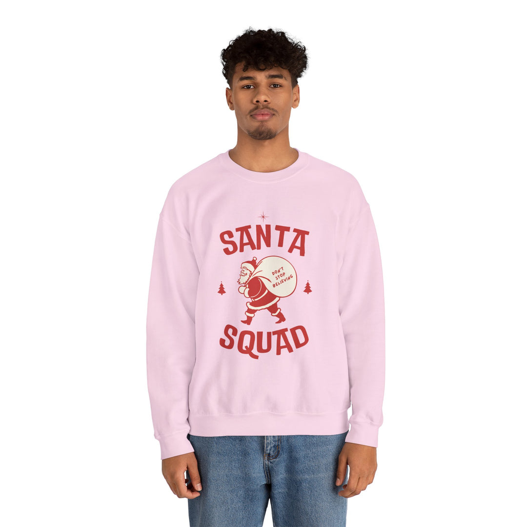 Santa Squad Sweatshirt — Retro Santa Holiday Crewneck