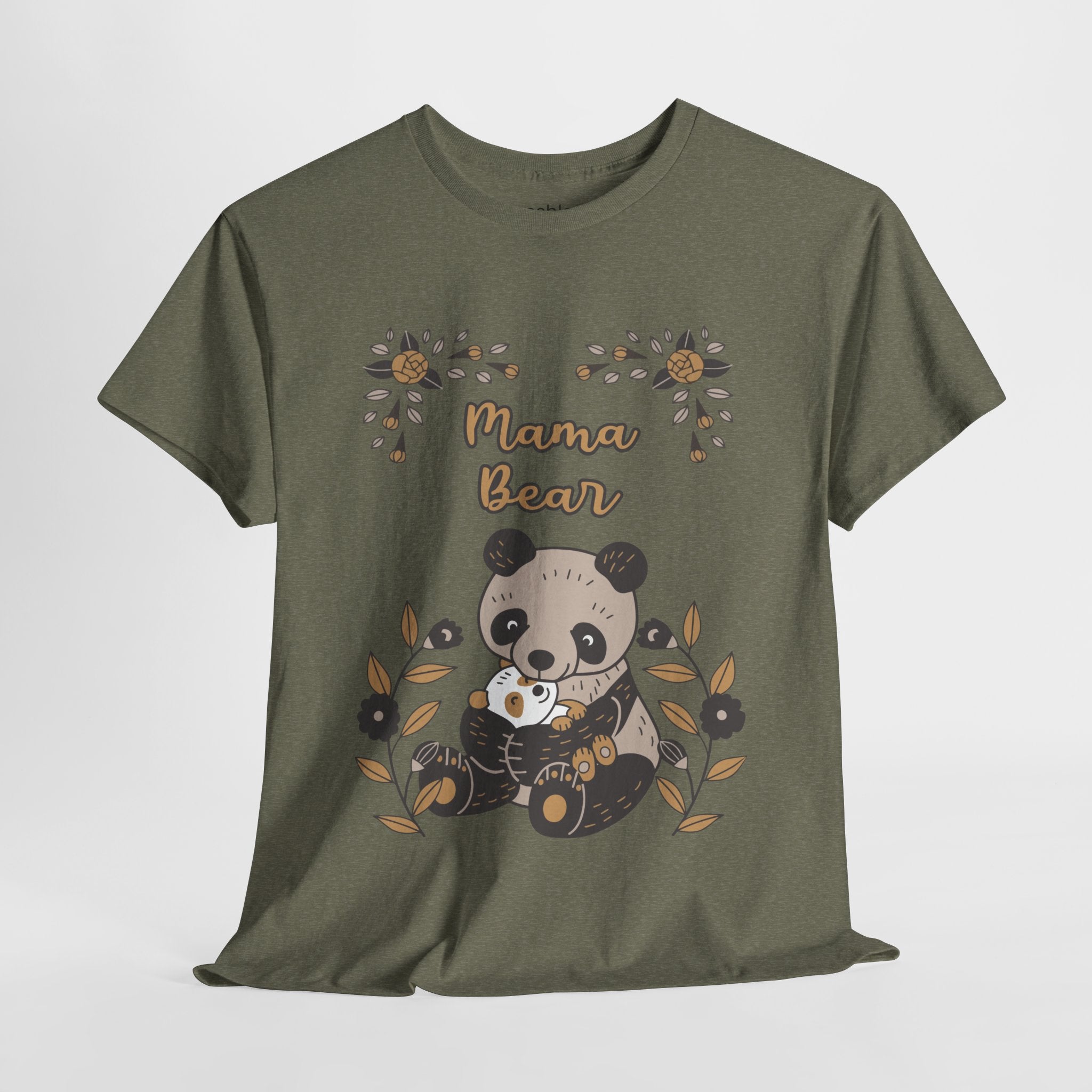 Mom T-Shirt - Mama Bear with Cute Panda Design