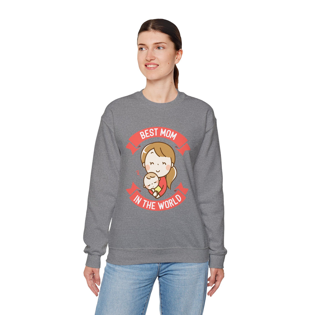 Mom's Sweatshirt - Best Mom in the World Design