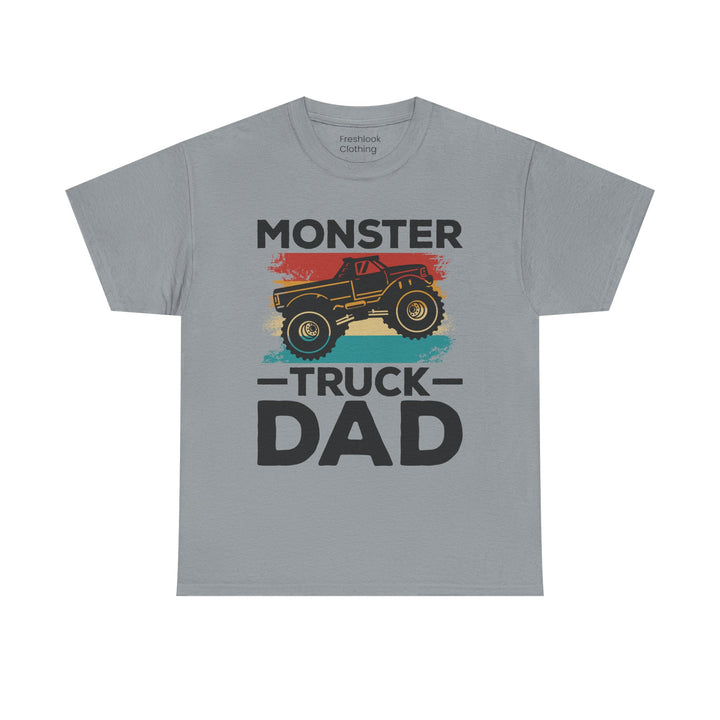 Dad's T-Shirt - Monster Truck Dad Design