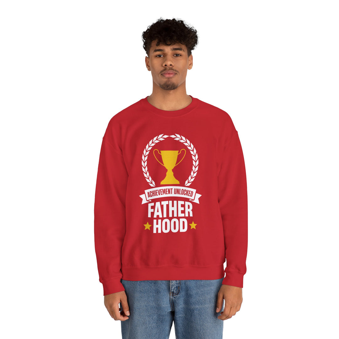 Dad’s Sweatshirt – Achievement Unlocked Fatherhood Design