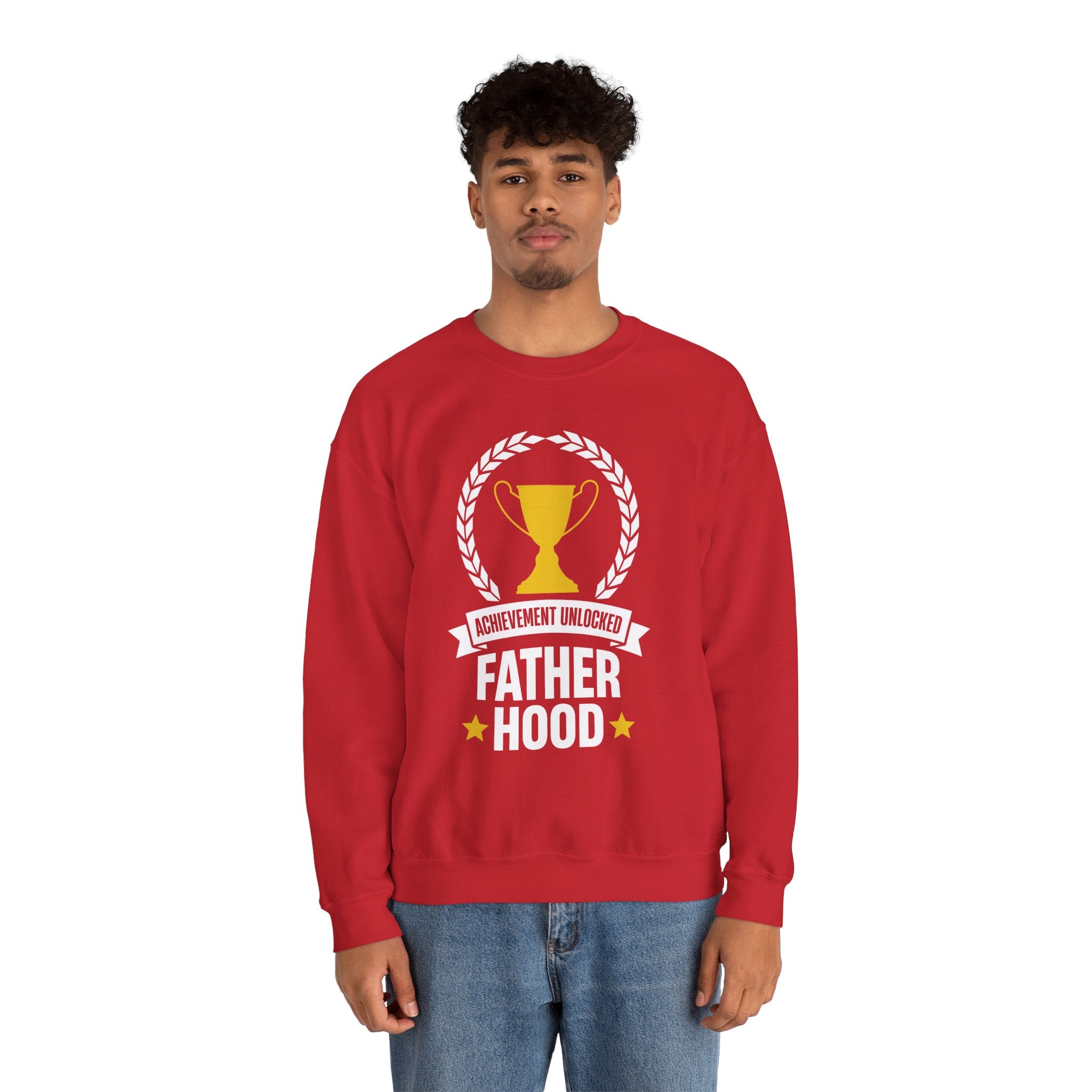 Dad’s Sweatshirt – Achievement Unlocked Fatherhood Design