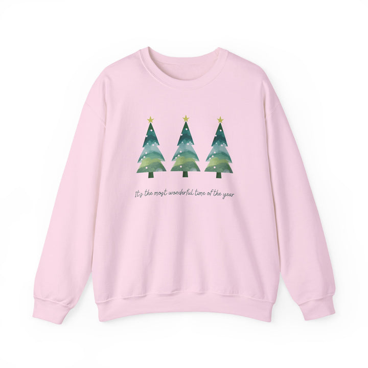 Christmas Tree Crewneck Sweatshirt — Cozy Holiday Trees Design