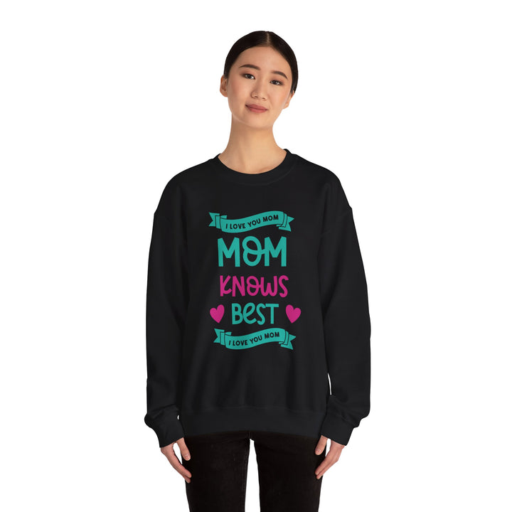 Mom's Sweatshirt - I Love You Mom Design