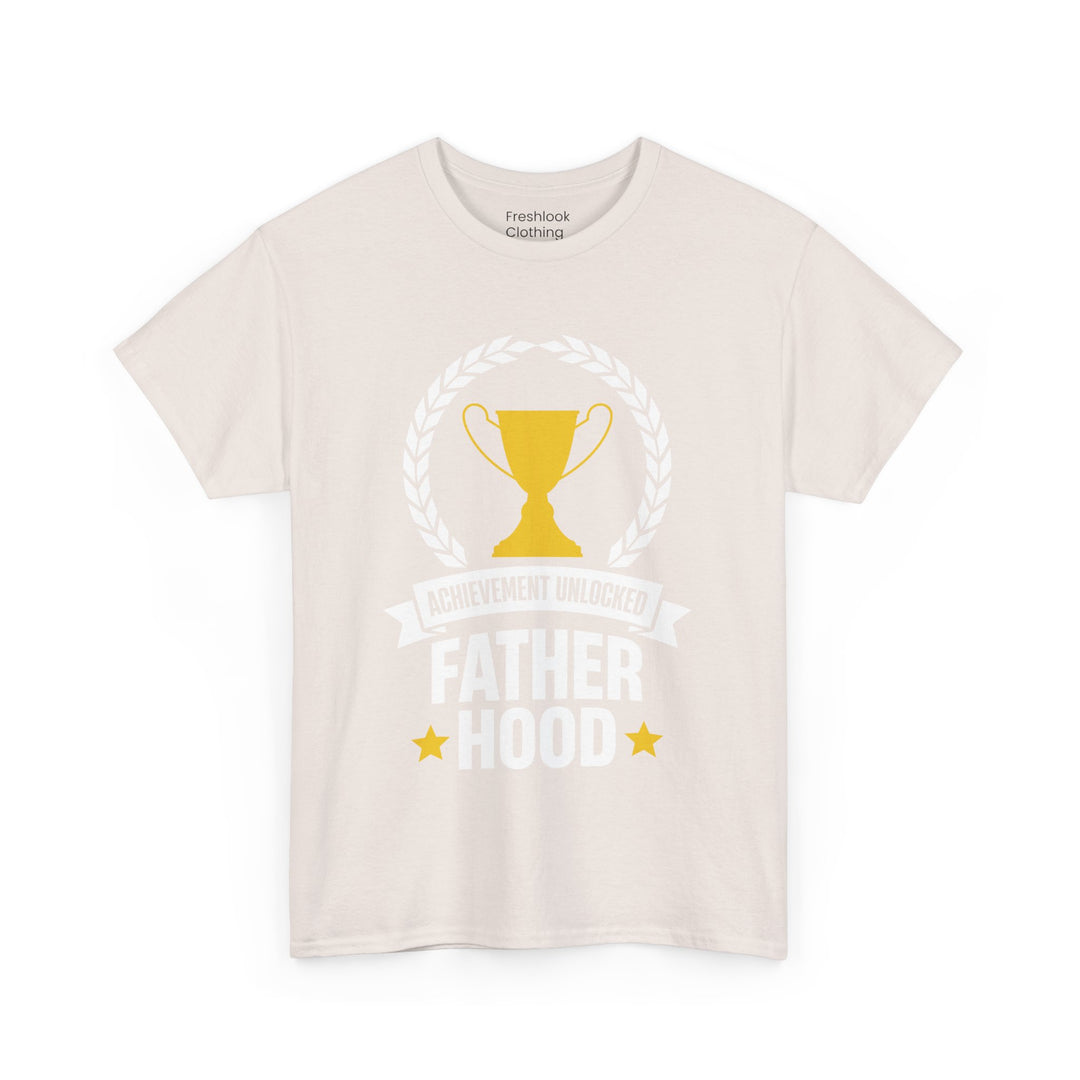 Dad's T-Shirt - Achievement Unlocked Fatherhood Design