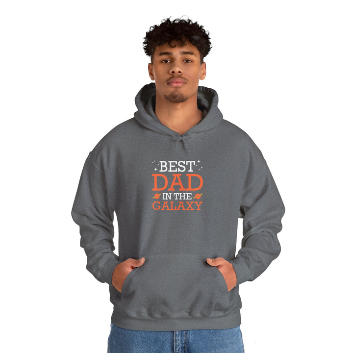 Dad’s Hooded Sweatshirt – Best Dad in the Galaxy Design