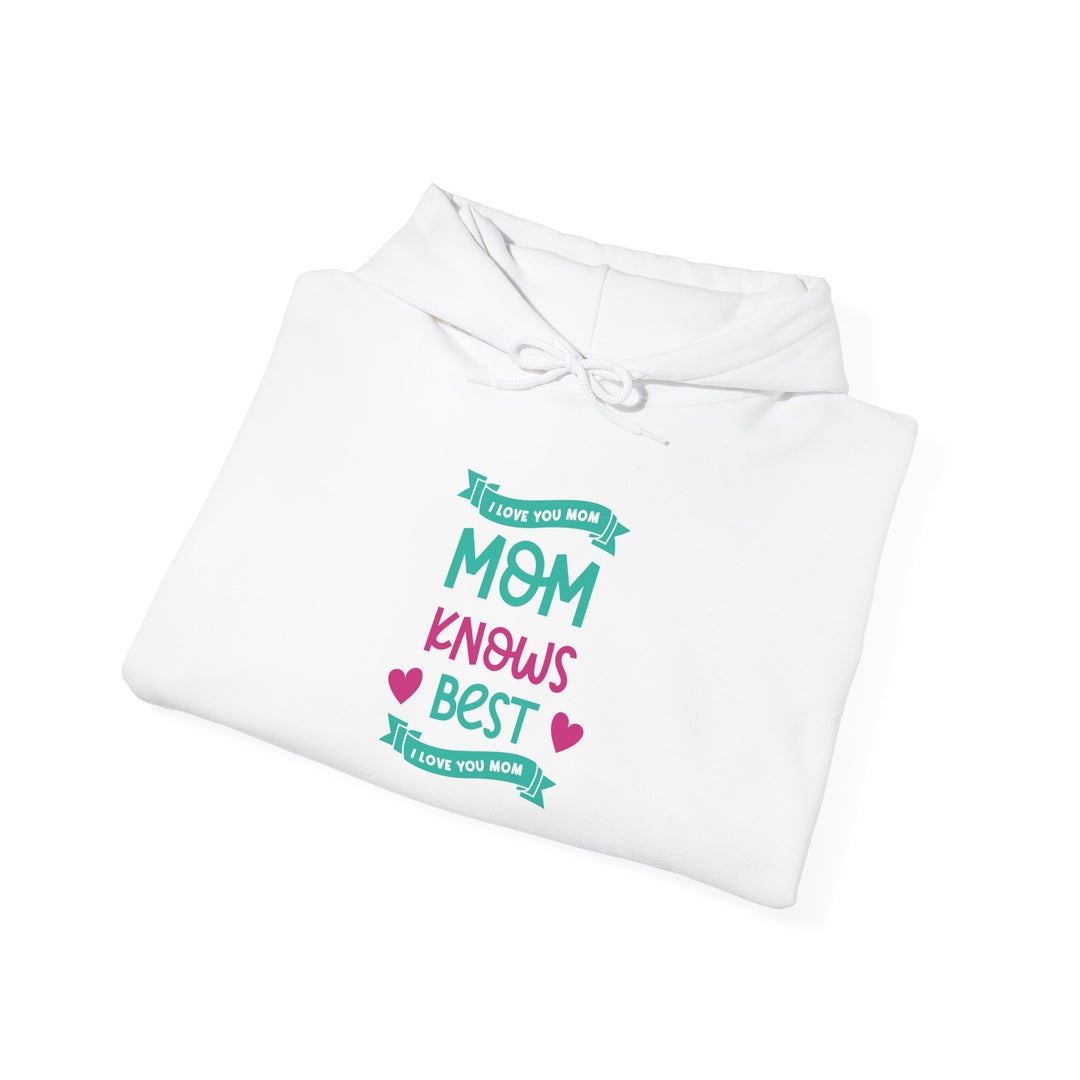 Mom's Hooded Sweatshirt – MOM Knows Best Design