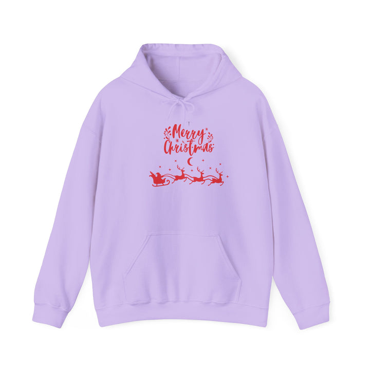 Merry Christmas Unisex Hooded Sweatshirt, Holiday Sweatshirt