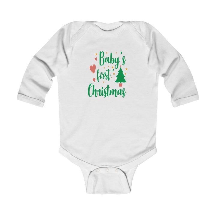 Baby's First Christmas Infant Long Sleeve Bodysuit – Holiday Baby Onesie