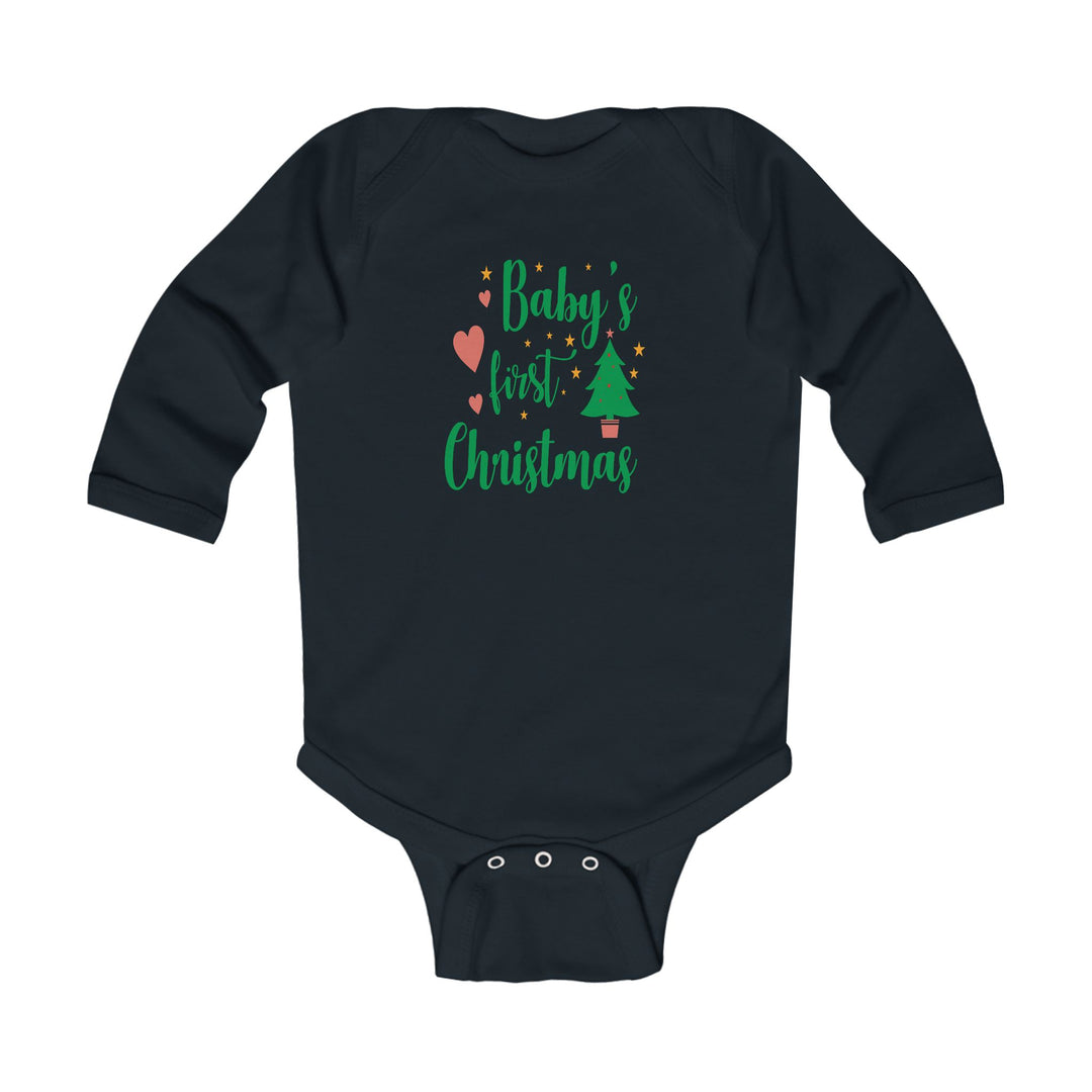 Baby's First Christmas Infant Long Sleeve Bodysuit – Holiday Baby Onesie