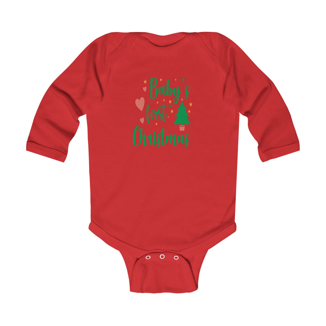 Baby's First Christmas Infant Long Sleeve Bodysuit – Holiday Baby Onesie