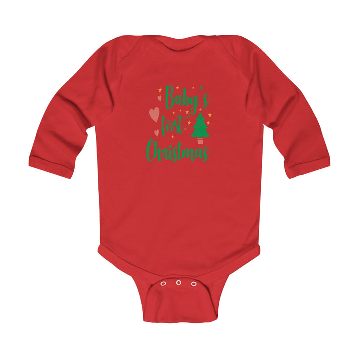 Baby's First Christmas Infant Long Sleeve Bodysuit – Holiday Baby Onesie