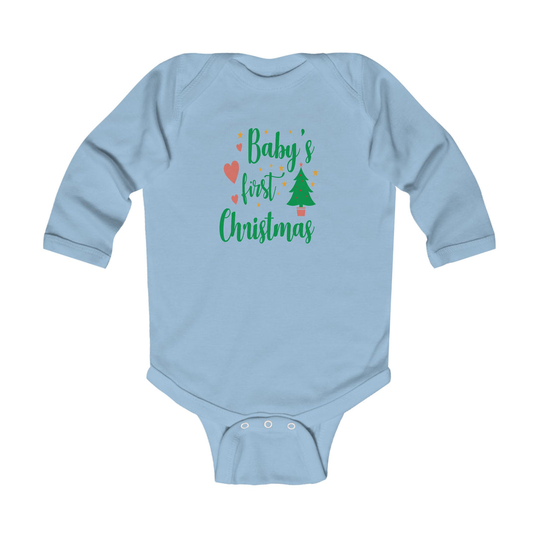 Baby's First Christmas Infant Long Sleeve Bodysuit – Holiday Baby Onesie