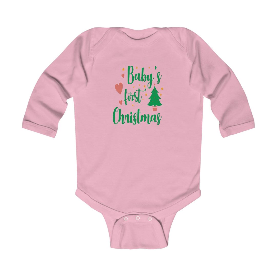 Baby's First Christmas Infant Long Sleeve Bodysuit – Holiday Baby Onesie