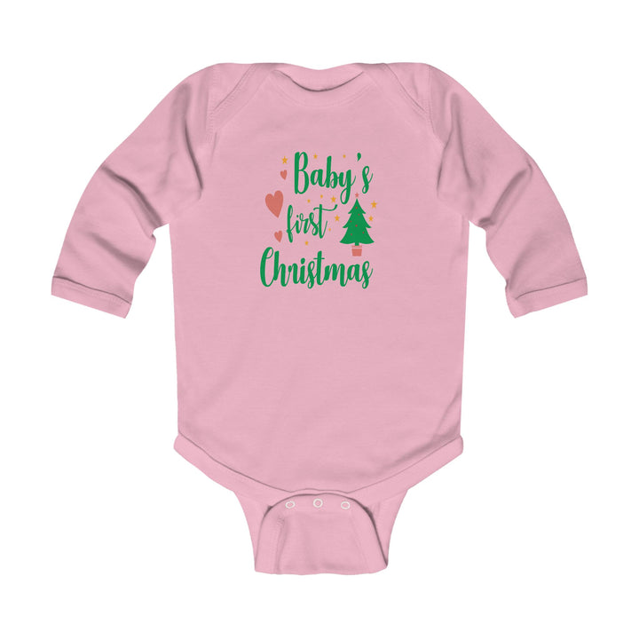 Baby's First Christmas Infant Long Sleeve Bodysuit – Holiday Baby Onesie