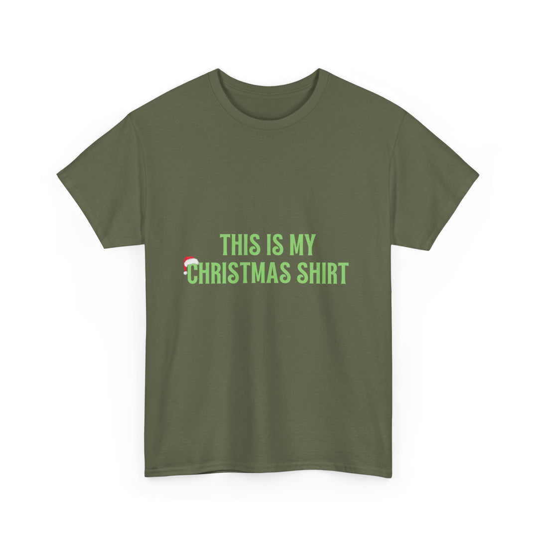 Unisex Heavy Cotton Tee, This is my Christmas Shirt, Unisex T-shirt