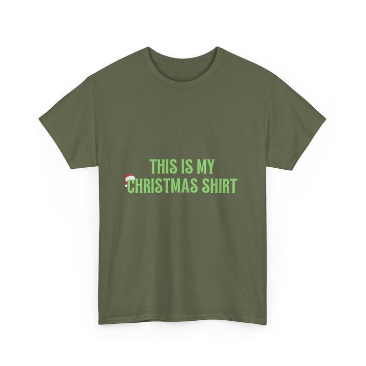 Unisex Heavy Cotton Tee, This is my Christmas Shirt, Unisex T-shirt