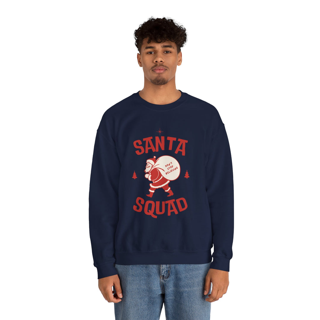 Santa Squad Sweatshirt — Retro Santa Holiday Crewneck
