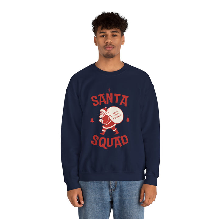 Santa Squad Sweatshirt — Retro Santa Holiday Crewneck