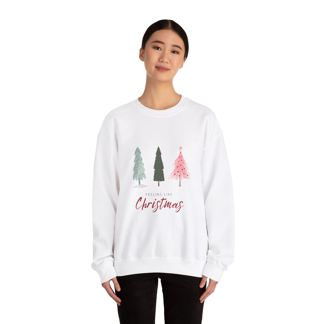 Feeling Like Christmas Crewneck Sweatshirt - Unisex Holiday Sweatshirt